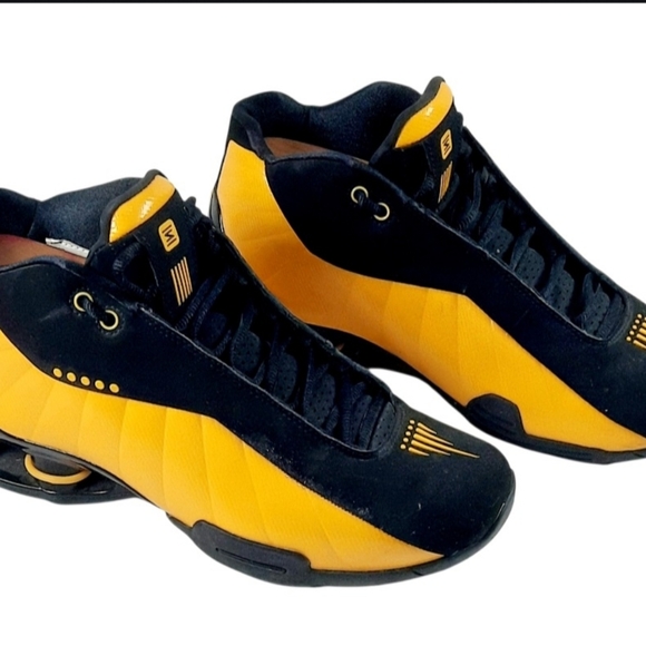 2019 Nike Shox BB4 Black/ University Gold AT7843-002 Training Shoes Size 7.5 - Picture 4 of 5